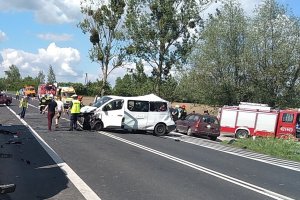 zdarzenie drogowe w miejscowości Wielkie Czyste