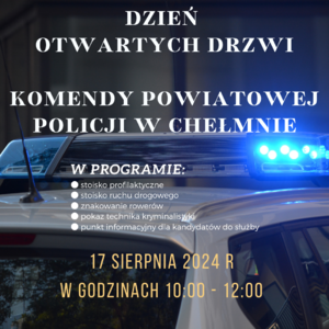 Drzwi otwarte Komendy Powiatowej Policji w Chełmnie