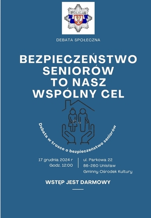 plakat promujący debatę społeczną